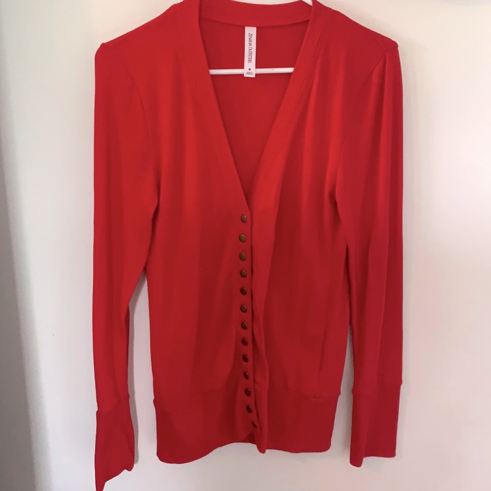 Red Cardigan M